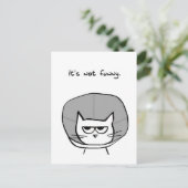 怒った猫と恥の円錐 ポストカード (スタンド正面)