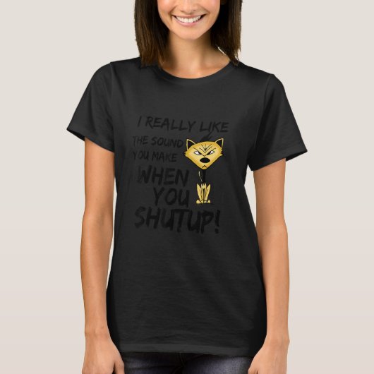 怒った猫好きへのギフト Tシャツ (正面)