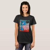 怒った猫、うーん Tシャツ (正面フル)