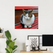 怒った猫 ポスター (ホームオフィス)