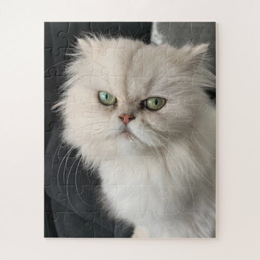 怒った猫 楽しいペット ジグソーパズル (縦)