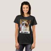 怒った猫 Tシャツ (正面フル)