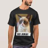 怒った猫 Tシャツ (正面)