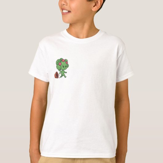 怒った芽吹く花のつぼみの子供たち Tシャツ (正面)