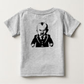怒った赤ちゃんTシャツ | 気の強いベビー服 ベビーTシャツ (裏面)