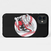 怒った野球グラフィック Case-Mate iPhoneケース (裏面(横))