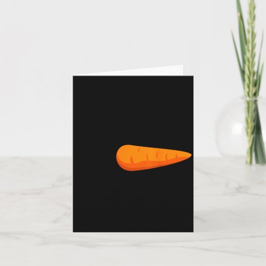 怒った雪だるまの顔のまつげ クリスマス 雪だるま コス カード (正面)