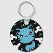 怒った青猫 キーホルダー (裏面)