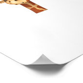 怒った顔のキリン絵文字 ポスター (角)