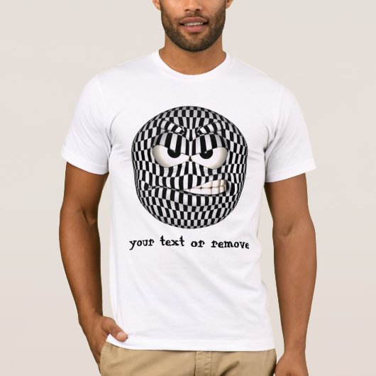 怒った顔の絵文字 Tシャツ (正面)