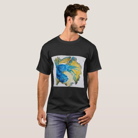 怒った魚 Tシャツ (正面フル)