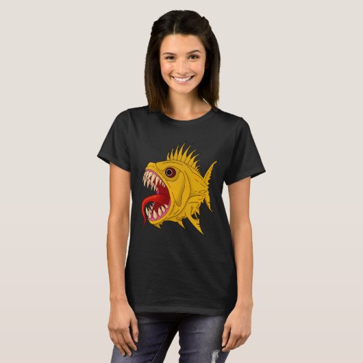 怒った魚 Tシャツ (正面フル)
