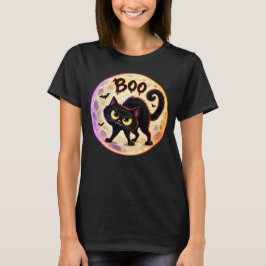 怒った黒猫のブー Tシャツ