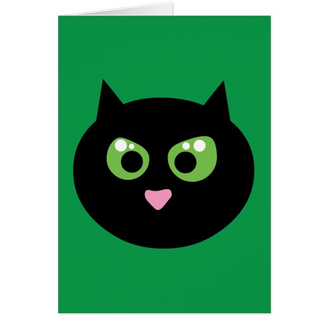 怒った黒猫 (正面)