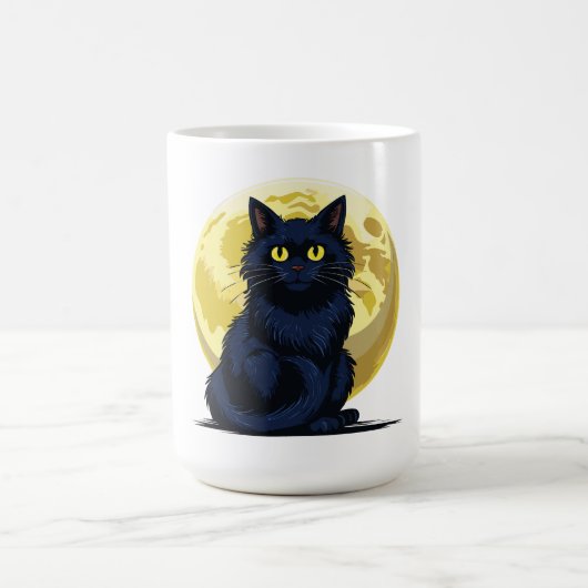 怒った黒猫 コーヒーマグカップ (中央)