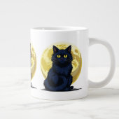 怒った黒猫 ジャンボコーヒーマグカップ (右)