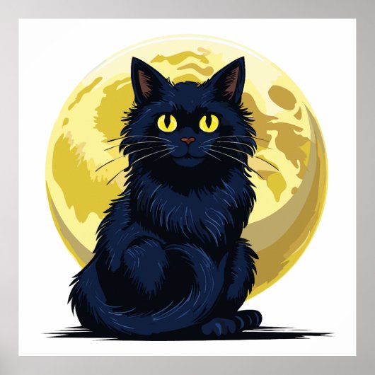 怒った黒猫 ポスター (正面)