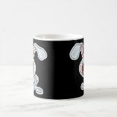 怒っているうさぎ コーヒーマグカップ (中央)
