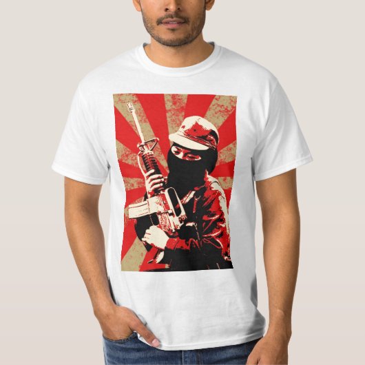 怒っているによるZapatista Tシャツ (正面)