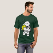 怒っているカメの水球-軽い長袖 Tシャツ (正面フル)