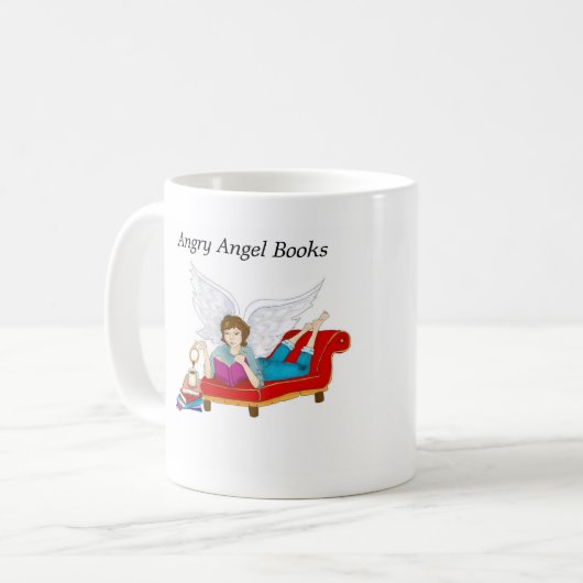 怒っているコーヒー・マグ コーヒーマグカップ (正面左)