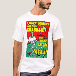 怒っているジョニー及びKillbillies @虫の瓶 Tシャツ