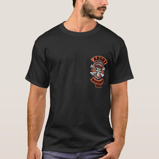 怒っているスコットランド人のガレージ Tシャツ (正面)