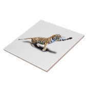 怒っているトラ タイル (側面)