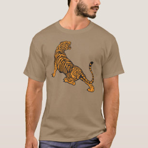 怒っているトラ Tシャツ