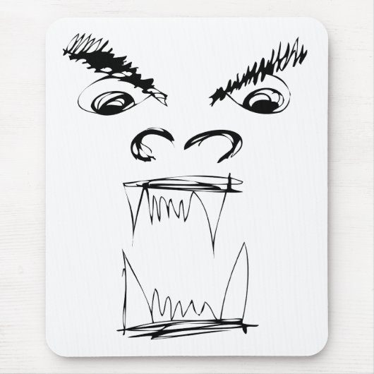 怒っているドラゴン マウスパッド (正面)