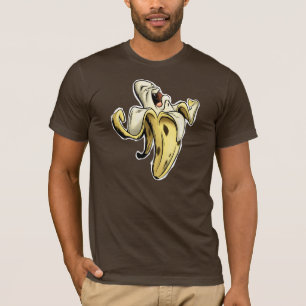 怒っているバナナ Tシャツ