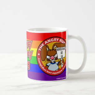 怒っているバニーのマグ コーヒーマグカップ