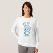 怒っているバニーの女性のアメリカの服装のスエットシャツ Tシャツ (正面フル)