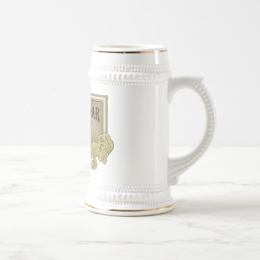 怒っているヒマラヤスギステイン ビールジョッキ (右)