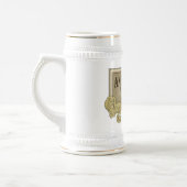 怒っているヒマラヤスギステイン ビールジョッキ (左)