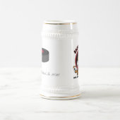 怒っているビーバービールステイン ビールジョッキ (中央)