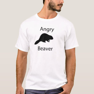 怒っているビーバー Tシャツ