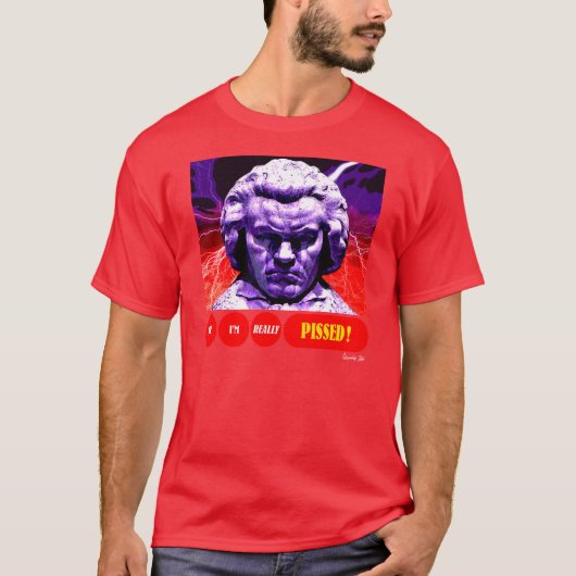 怒っているベートーベン Tシャツ (正面)