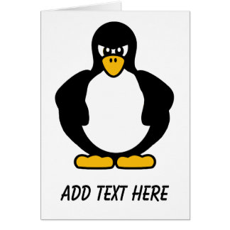 怒っているペンギン