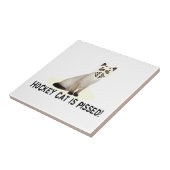 怒っているホッケー猫 タイル (側面)