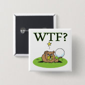 怒っているホリネズミ 缶バッジ (正面&裏面)