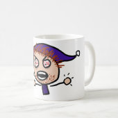 怒っているマグ コーヒーマグカップ (正面右)