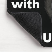 怒っているリスのマウスパッド マウスパッド (コーナー)