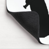 怒っているリスのロゴのマウスパッド マウスパッド (コーナー)