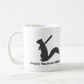 怒っているリスの在郷軍 コーヒーマグカップ (左)