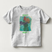 怒っているロボット トドラーTシャツ (正面)