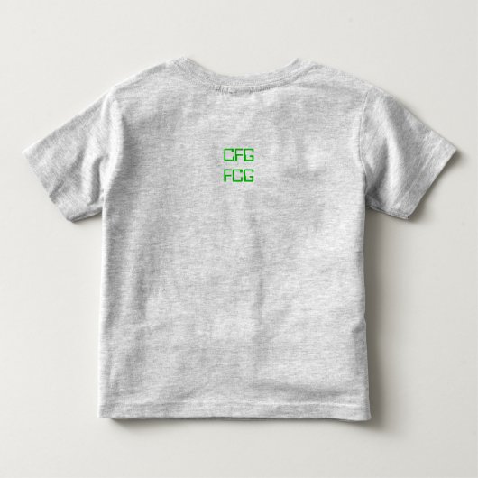 怒っているロボット トドラーTシャツ (裏面)