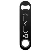 怒っている中指の顔文字の日本語Kaomoji スピード栓抜き (正面)