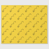 怒っている中指の顔文字の日本語Kaomoji ラッピングペーパー (フラット)