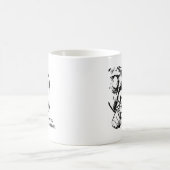 怒っている今回の顔に勝ちます コーヒーマグカップ (中央)